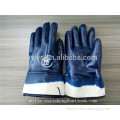 120g 10' blue nitrile full coated oil resistant safety gloves